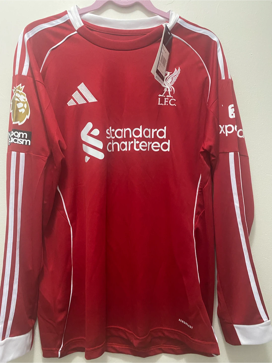 Adidas Liverpool FC Long Sleeve Jersey