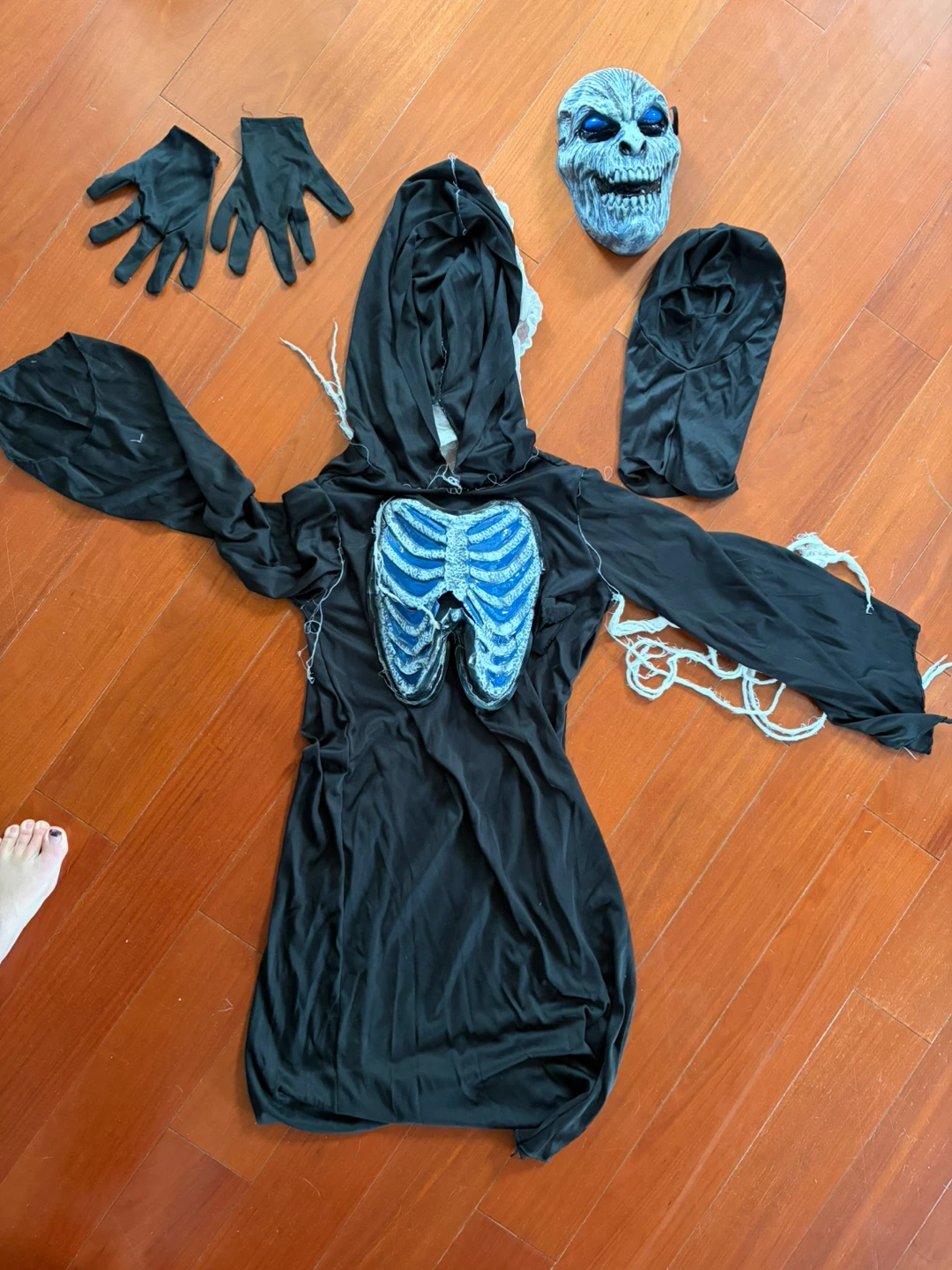 Kids skeleton ghost costume