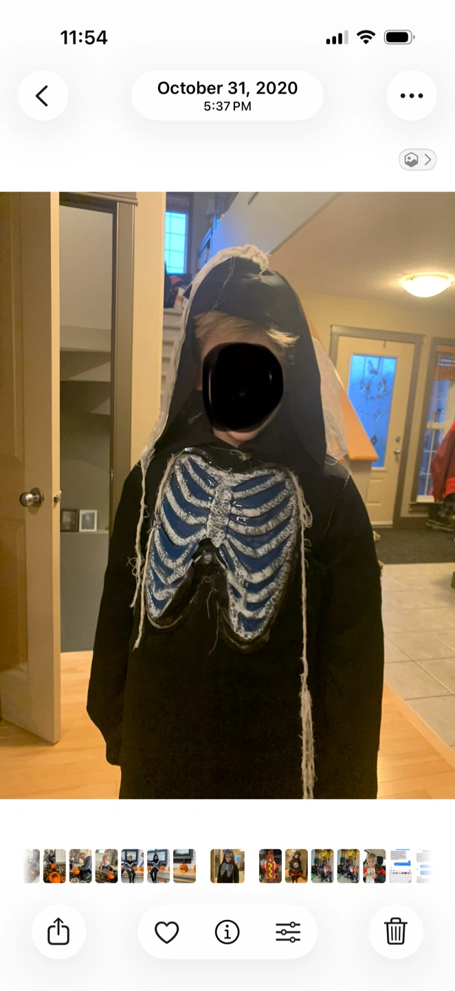 Kids skeleton ghost costume - photo 2