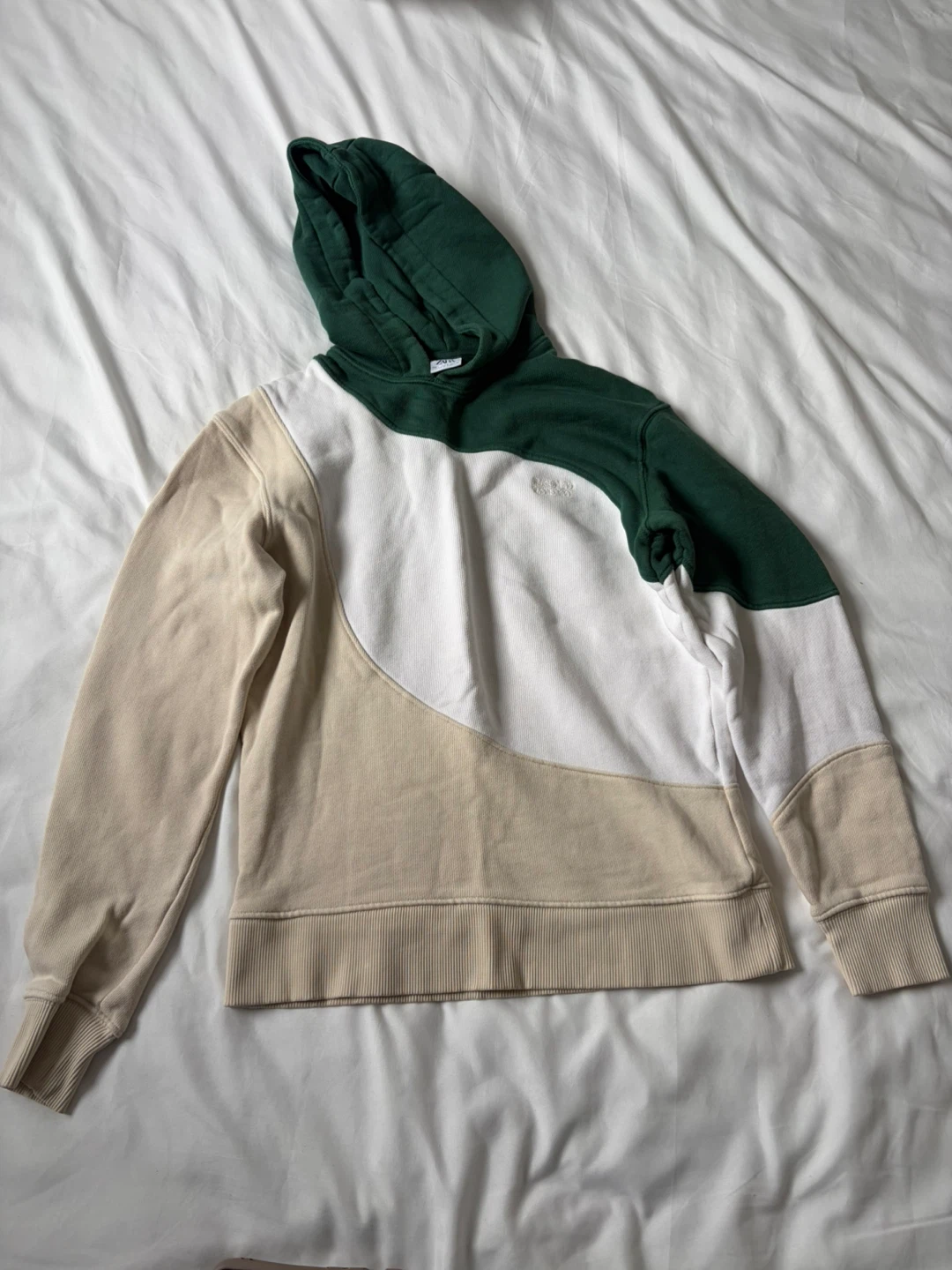 Zara Colourblock Hoodie - Size Small