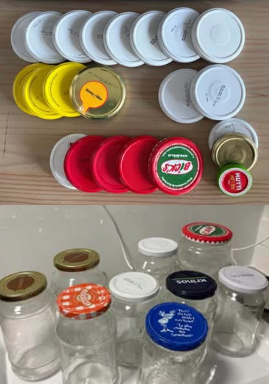 Glass Jars and lids