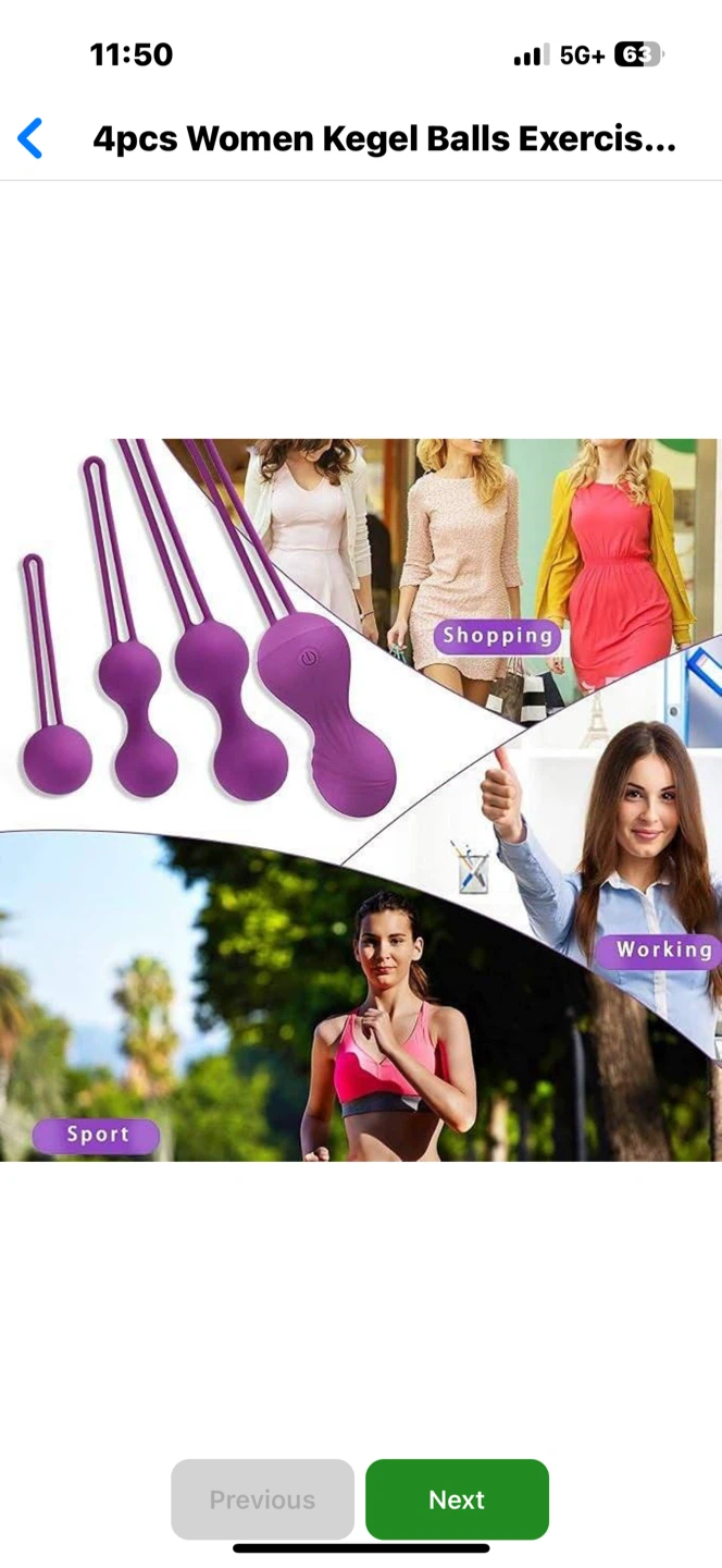 4pcs Women Kegel Balls Exercise Set - photo 2