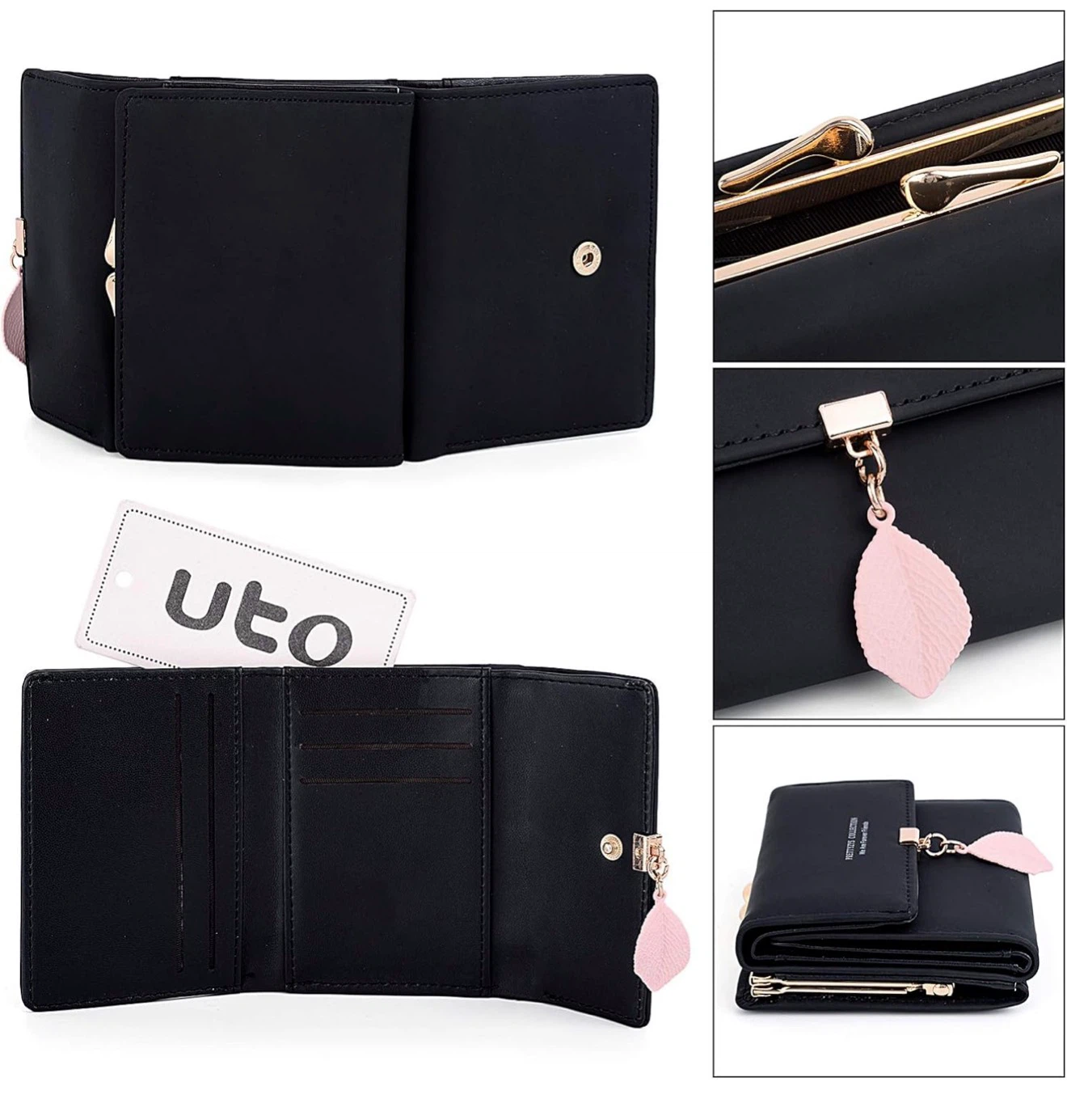 UTO Tri-fold Wallet with Leaf Charm - photo 2