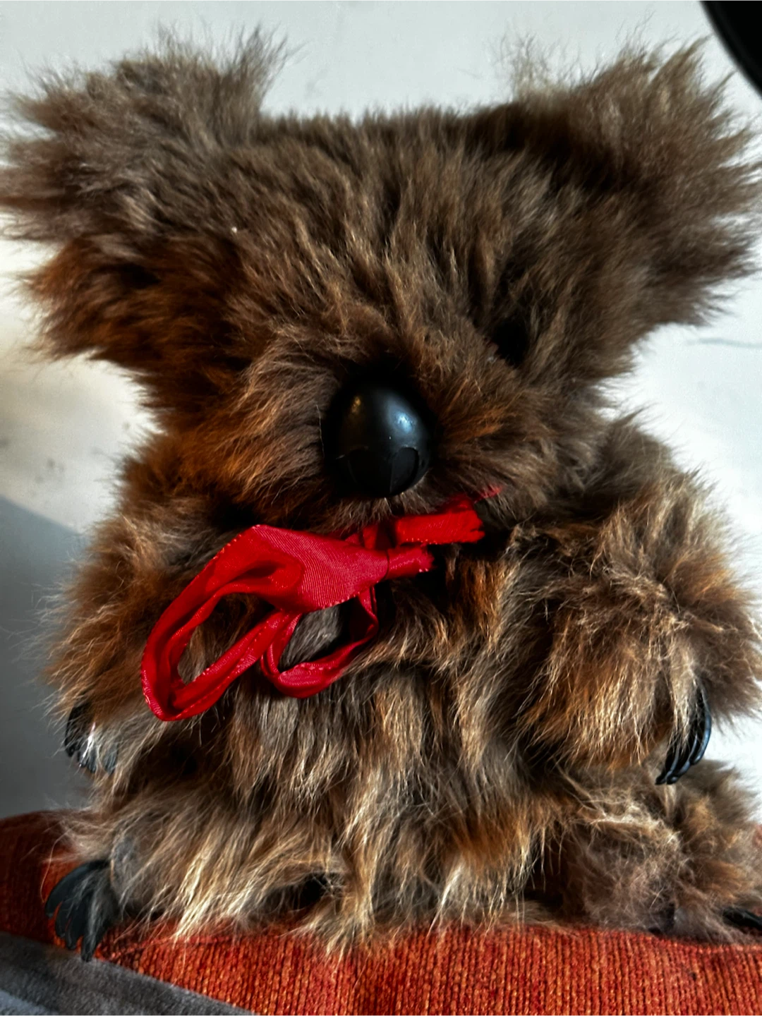9” Retro Kangaroo Fur Koala Souvenir Plush With Tag