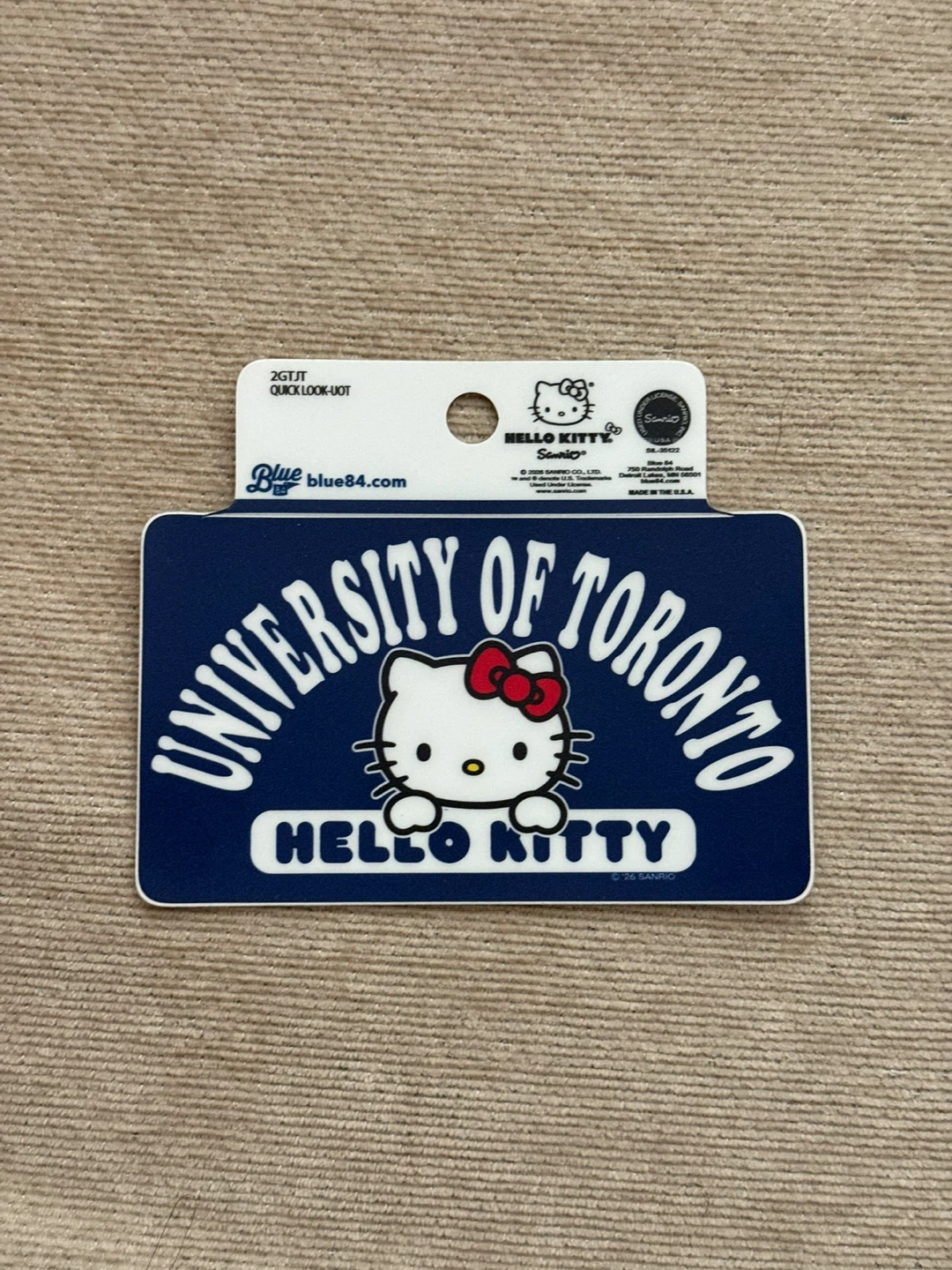 University of Toronto Hello Kitty Sticker