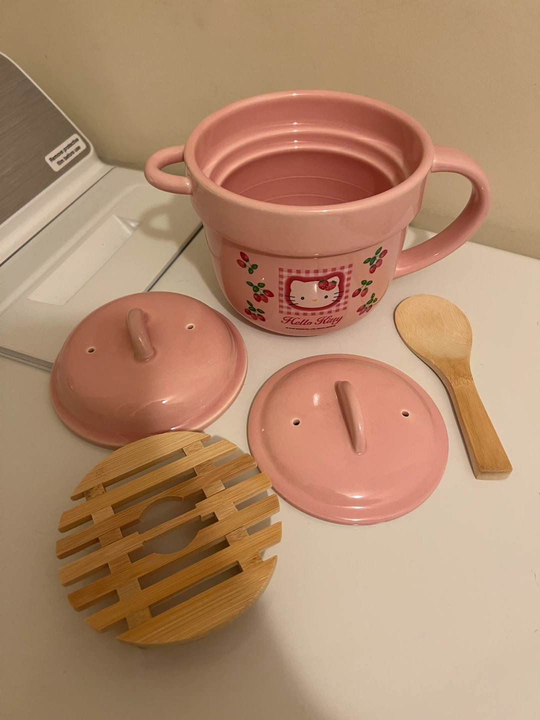 Hello Kitty Pink Ceramic Cooking Pot Set