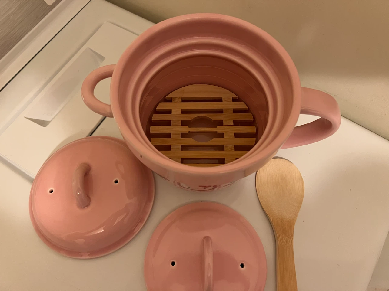 Hello Kitty Pink Ceramic Cooking Pot Set - photo 3