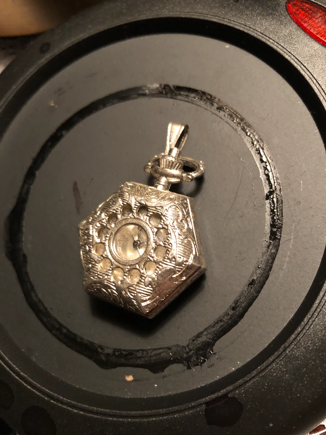 Vintage Hexagonal Pendant Pocket Watch - photo 5