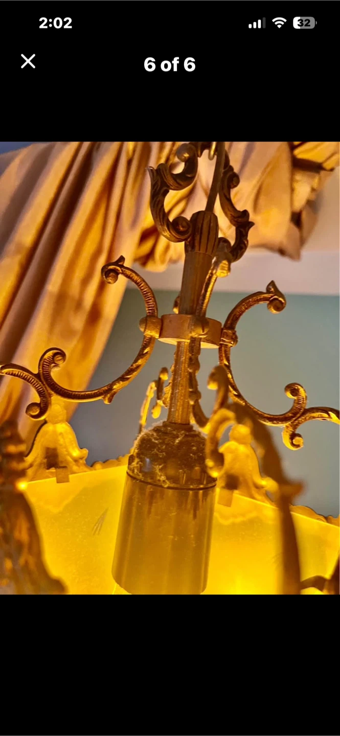 Antique hanging crown pendant lamp - photo 4