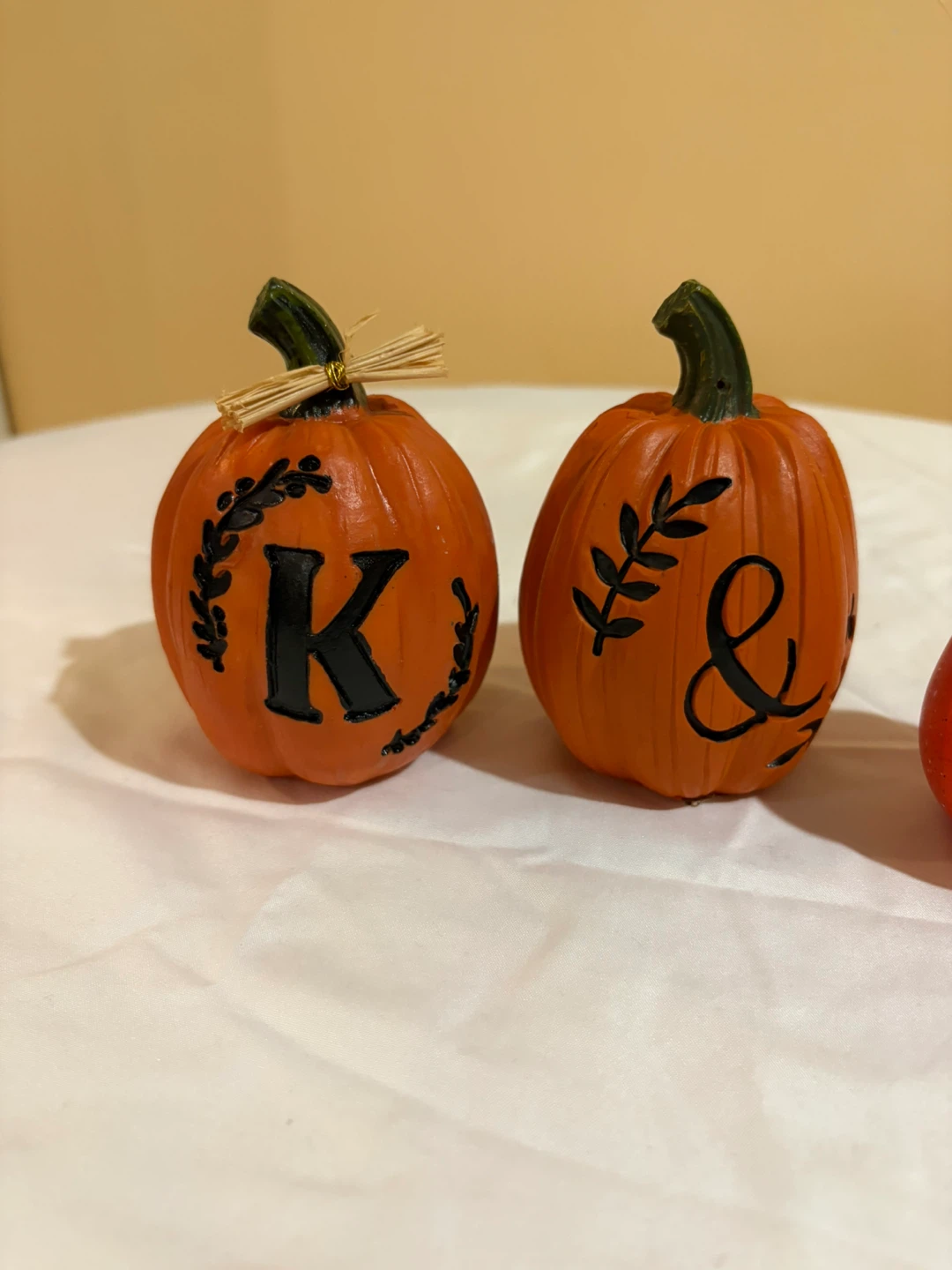 Set of Two Halloween Pumpkin Candle Holders - photo 5