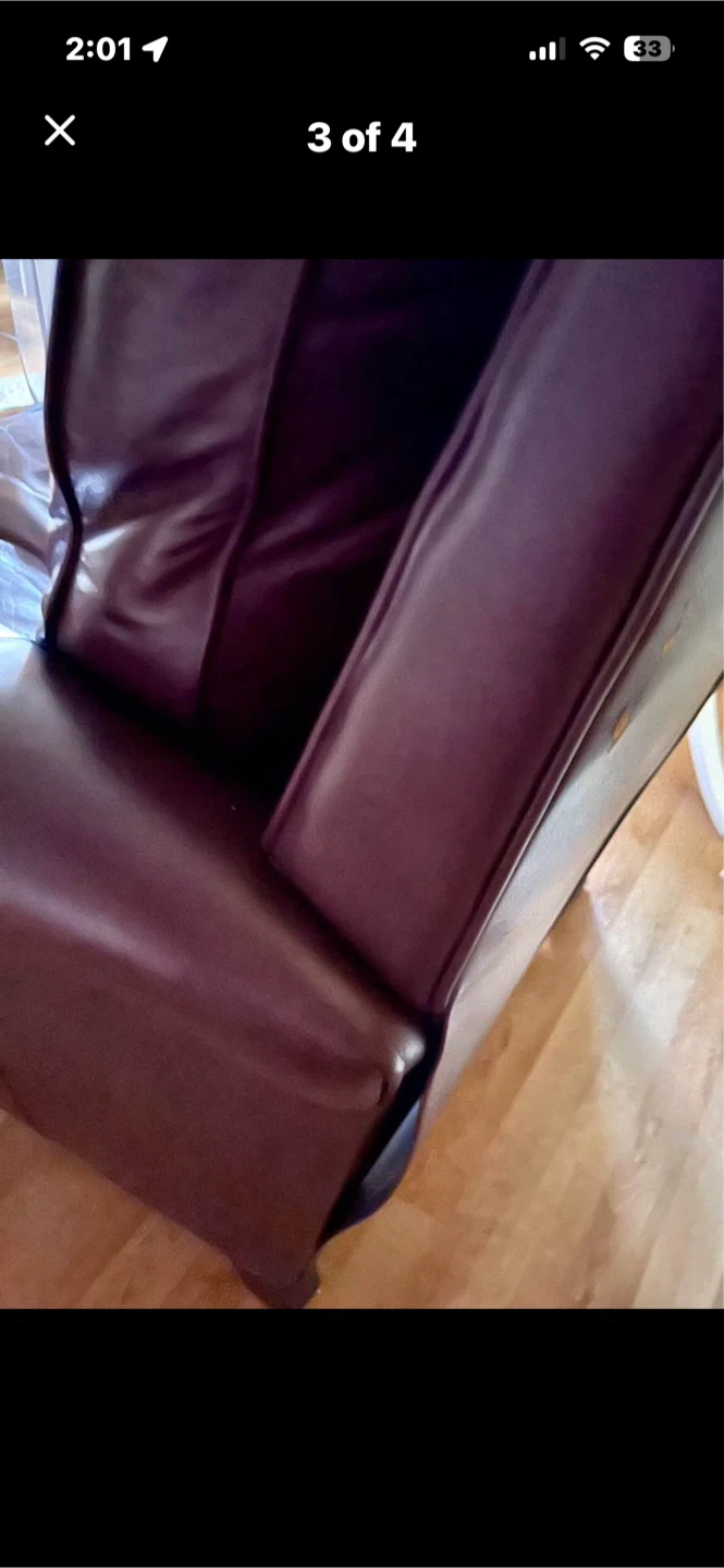 Faux Leather Recliner - photo 2