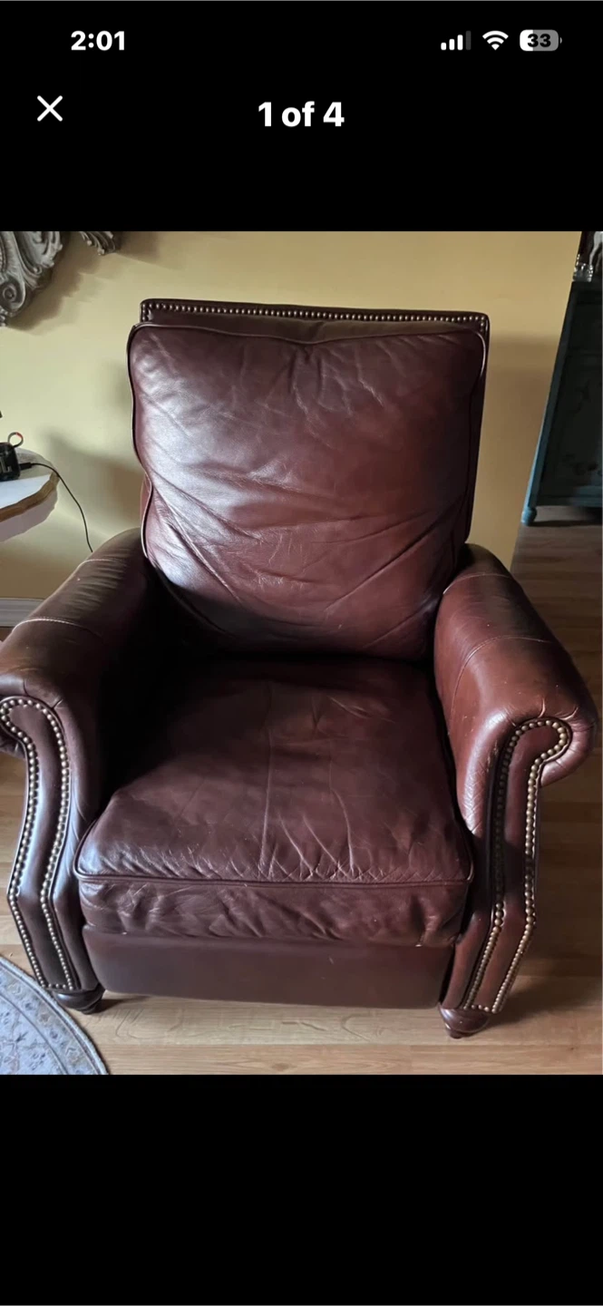 Faux Leather Recliner - photo 4
