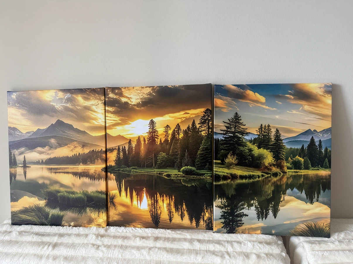 3pcs framed canvas paintings - photo 2