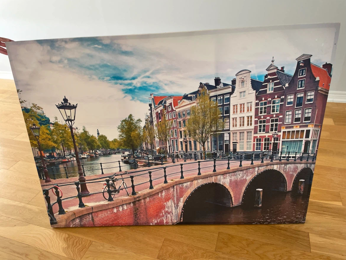 Amsterdam Canal Canvas Wall Art