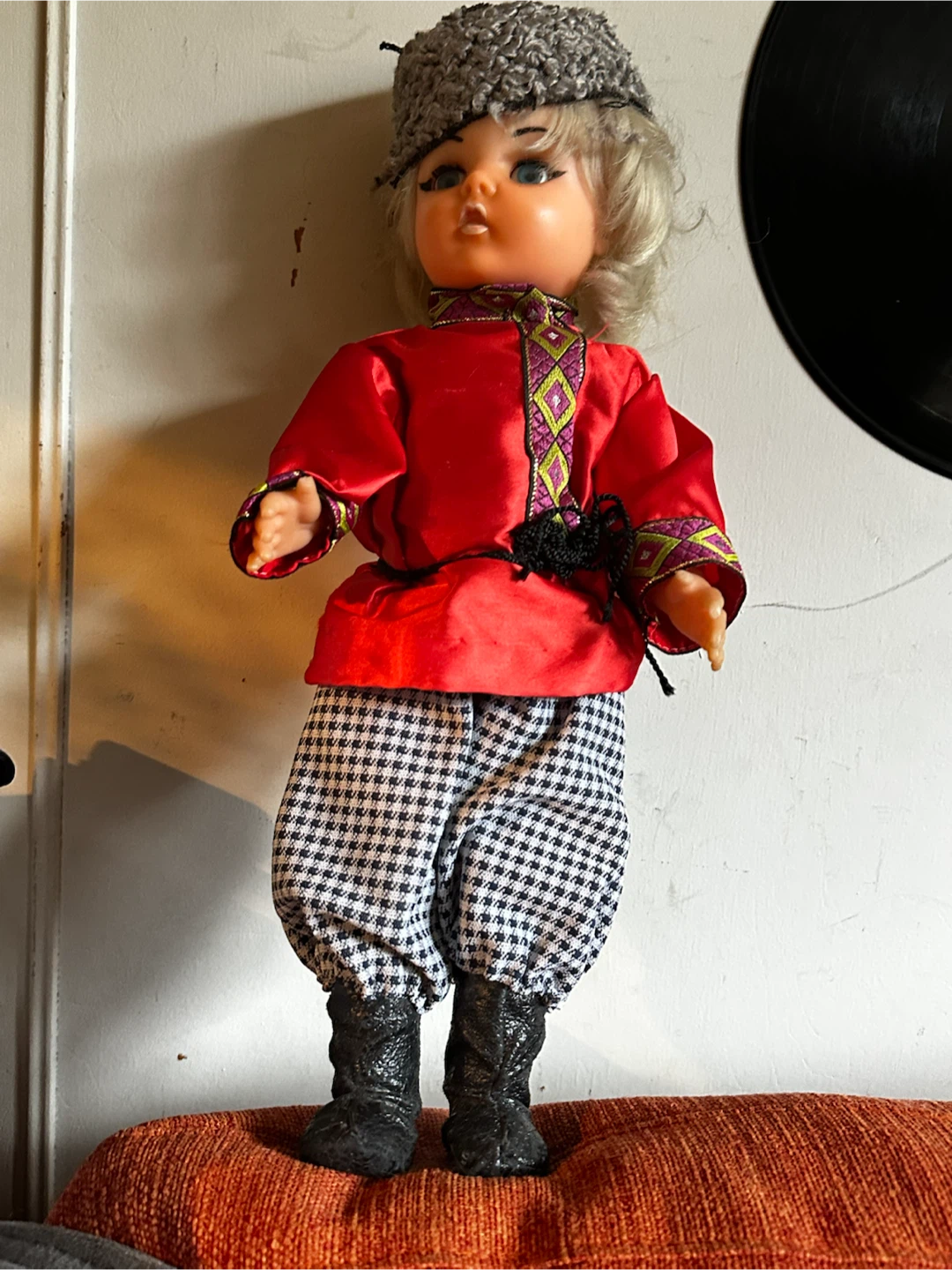 Vintage 16.5” Soviet Russian Cossack Doll