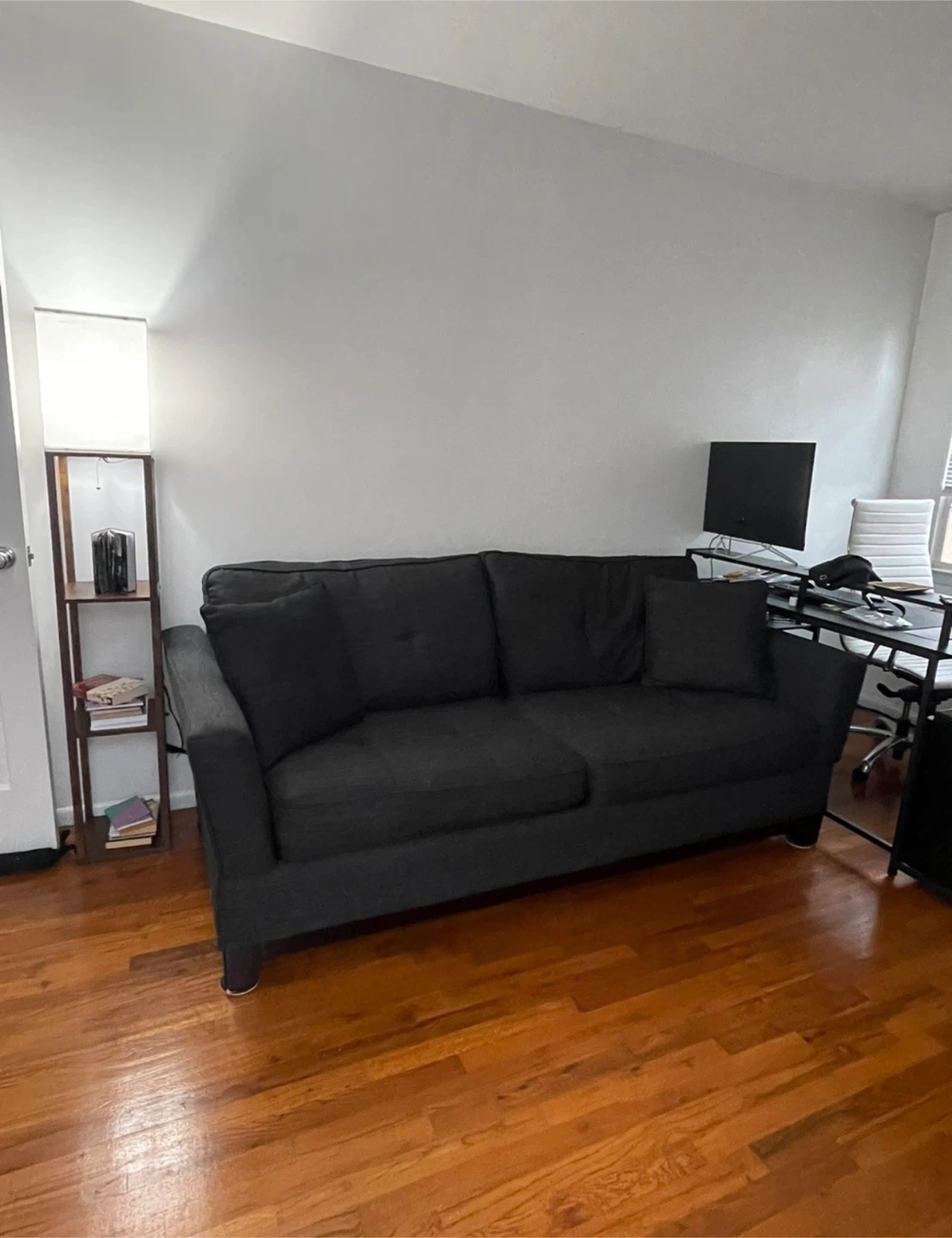 Dark Gray Pull Out Sofa Bed - photo 2