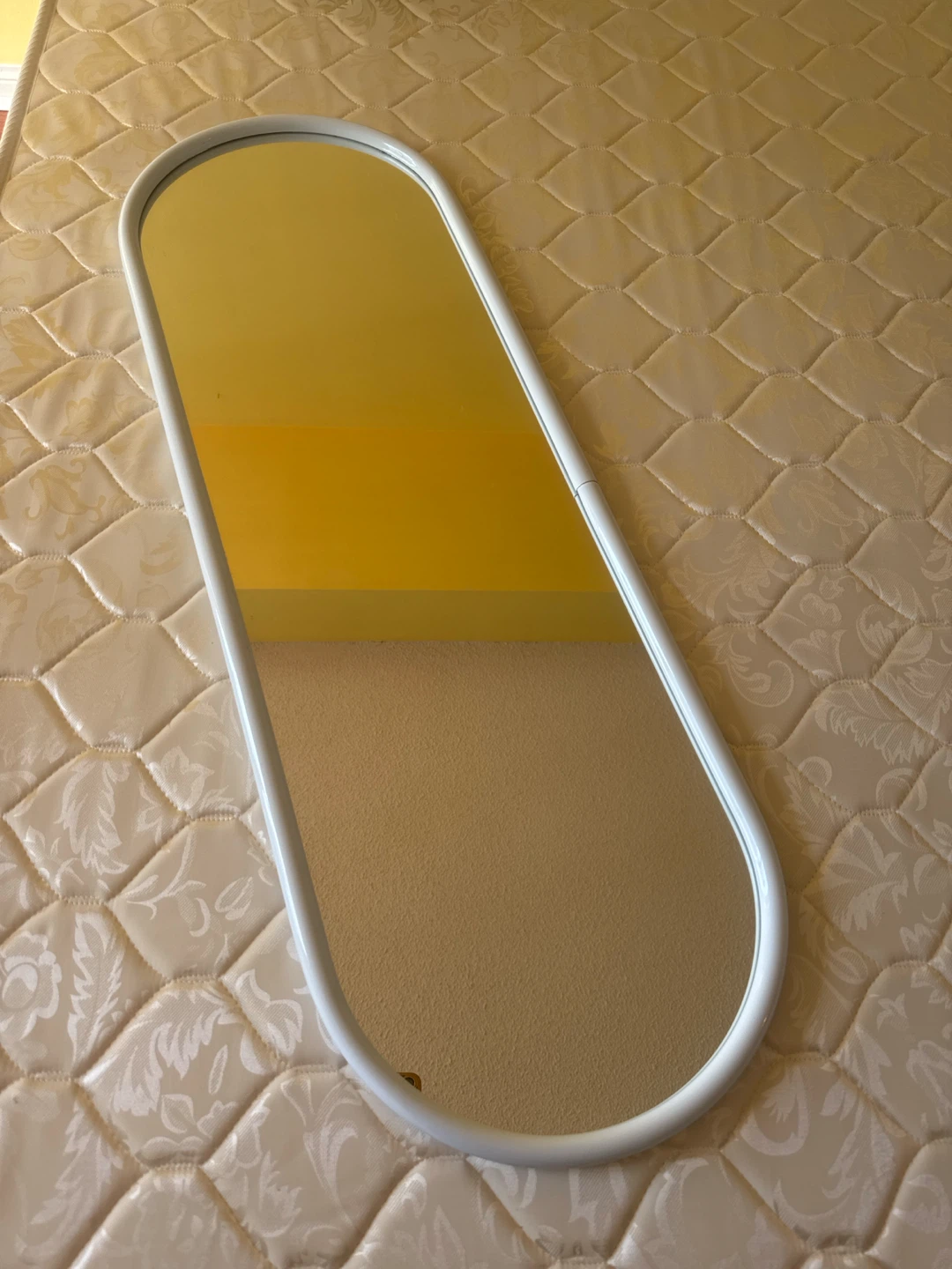 IKEA White Oval Wall Mirror