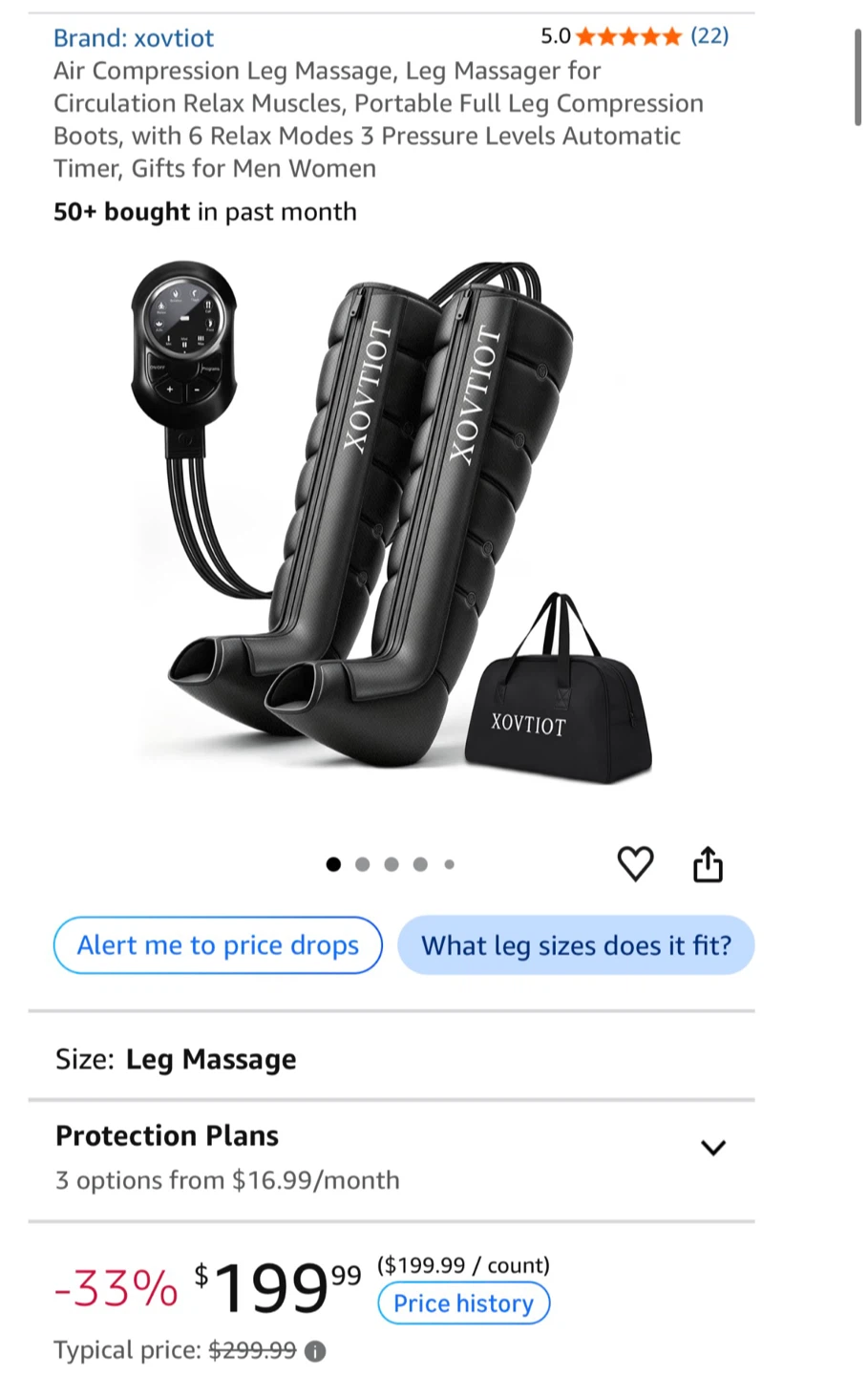 Air Compression Leg Massager - photo 2