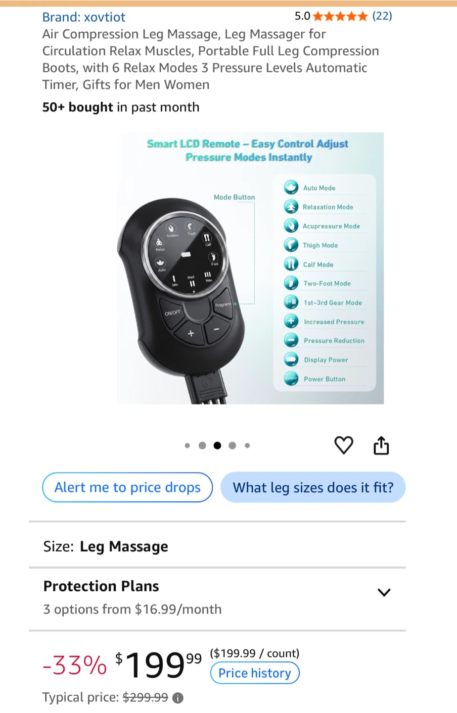 Air Compression Leg Massager - photo 3