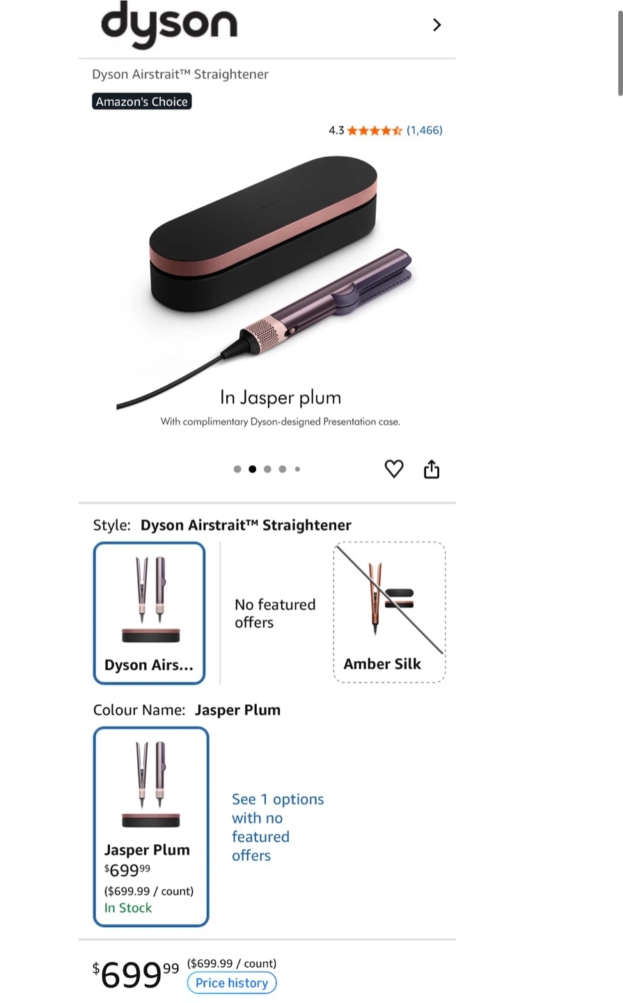 Dyson Air strait Straightener /Hair dryer - photo 5