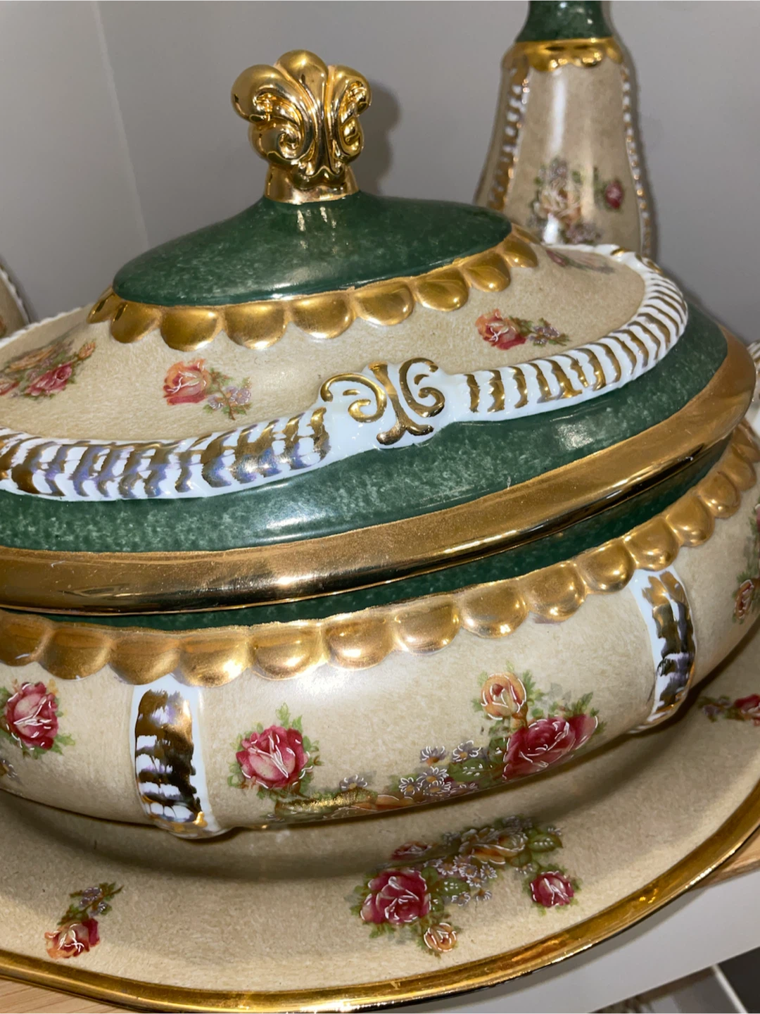 Vintage Soup Tureen and Candle Holder Set - photo 3