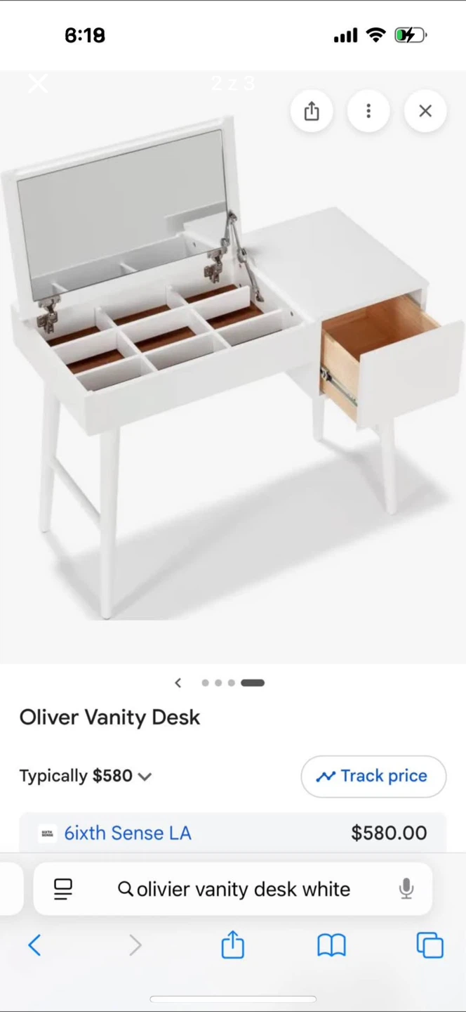 Sixth Sense LA Oliver Vanity Desk - photo 2