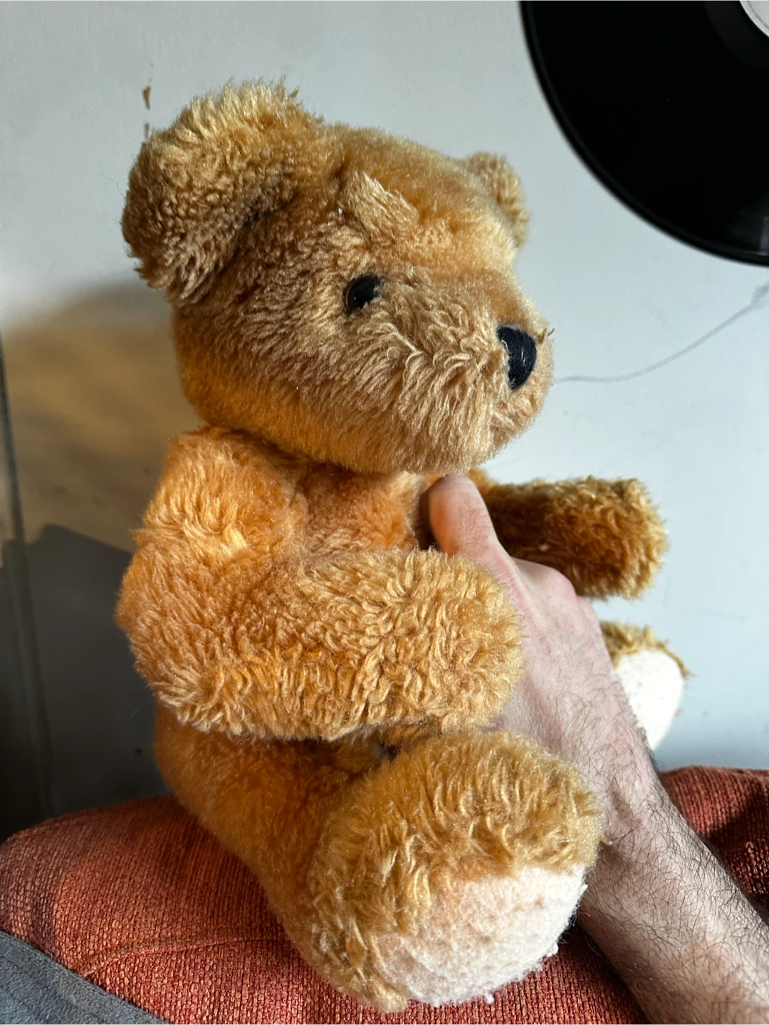 16.5” Vintage Mohair Teddy Bear Five Way Disk Jointed - photo 2
