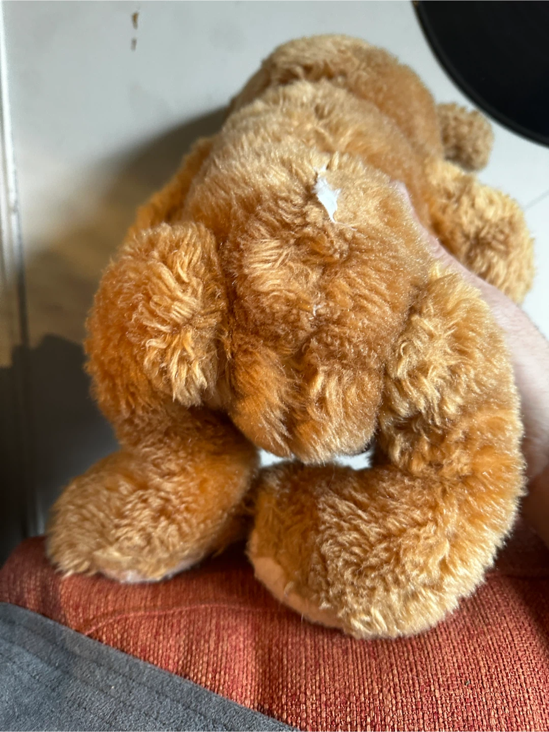 16.5” Vintage Mohair Teddy Bear Five Way Disk Jointed - photo 5