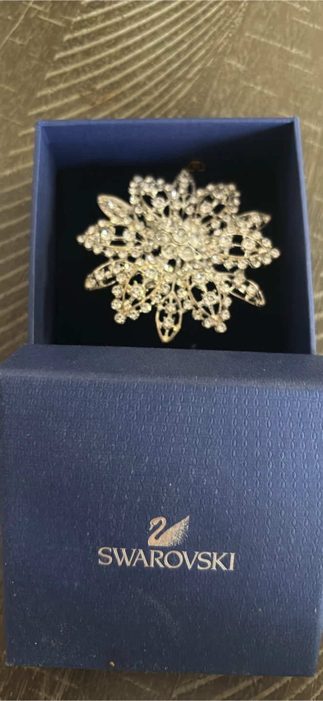 Swarovski Snowflake Brooch