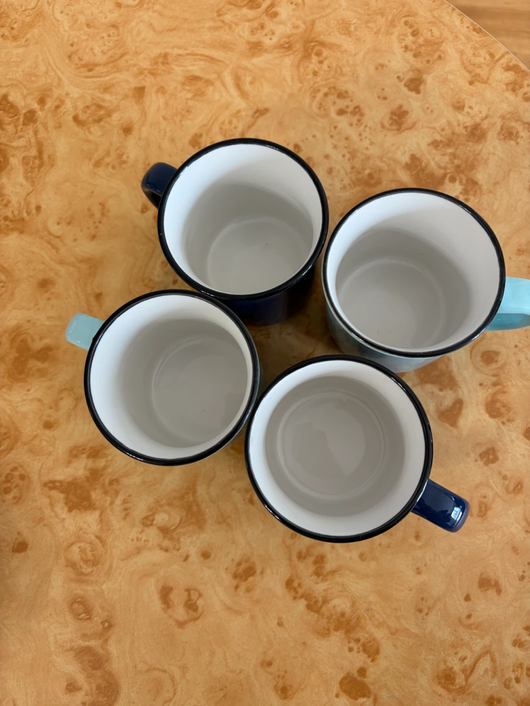 Set of 4 Two-Tone Ceramic Mugs - photo 2