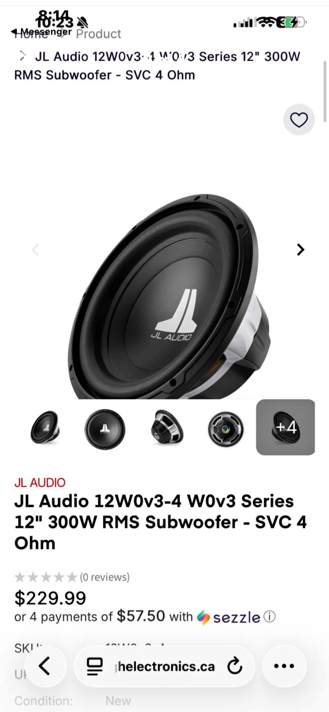 2 12” JL Audio 12W0v3-4 Subwoofer and Autotek Amplifier - photo 3