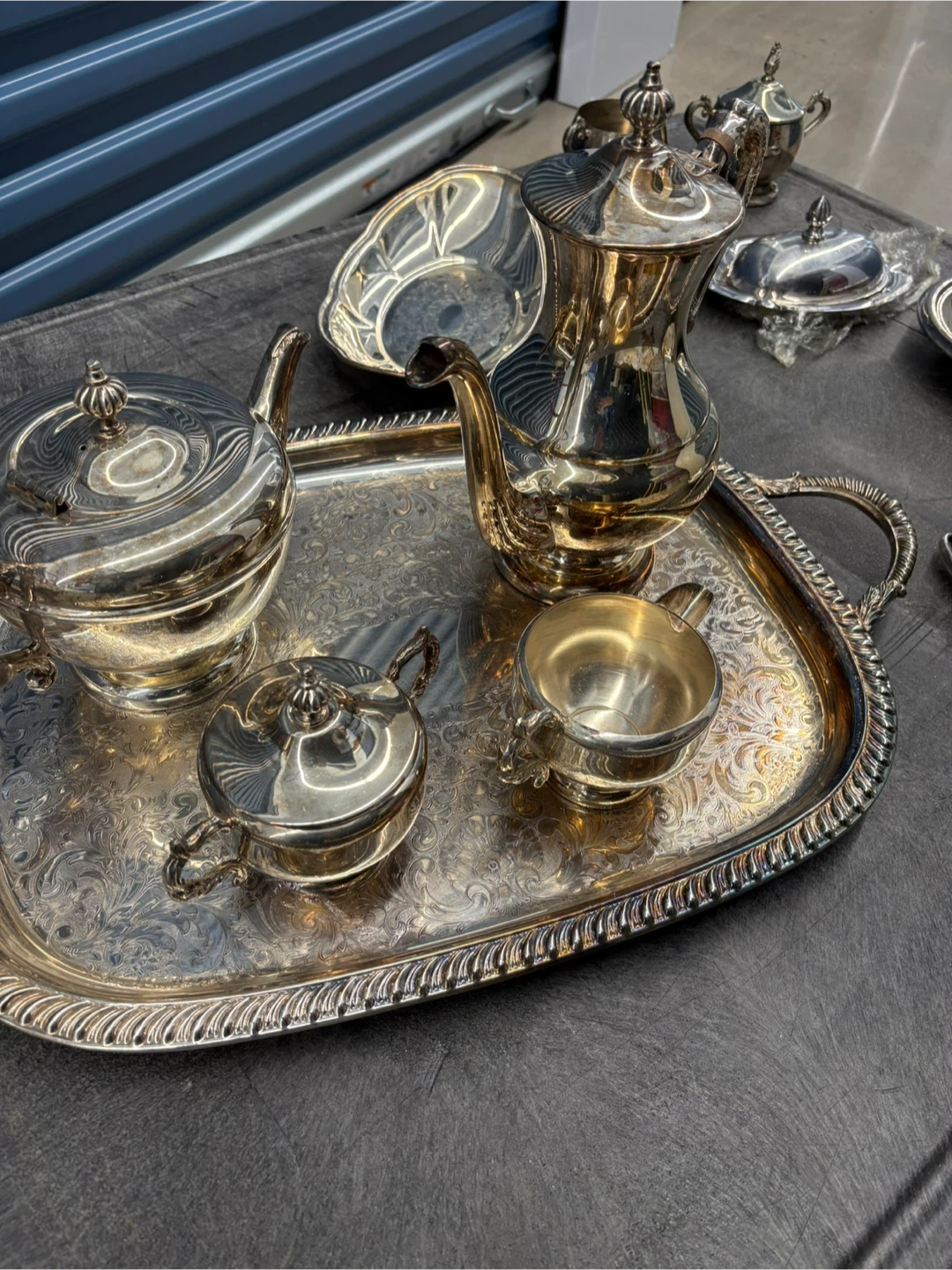 Silver-Plated Tea and Coffee Service Set