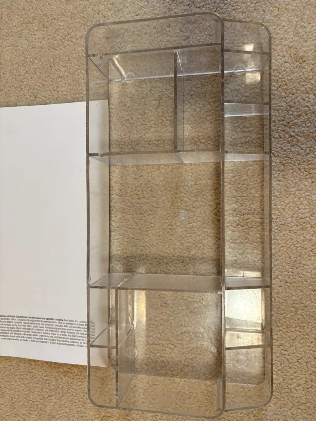 Clear Acrylic Makeup Organizer Tray