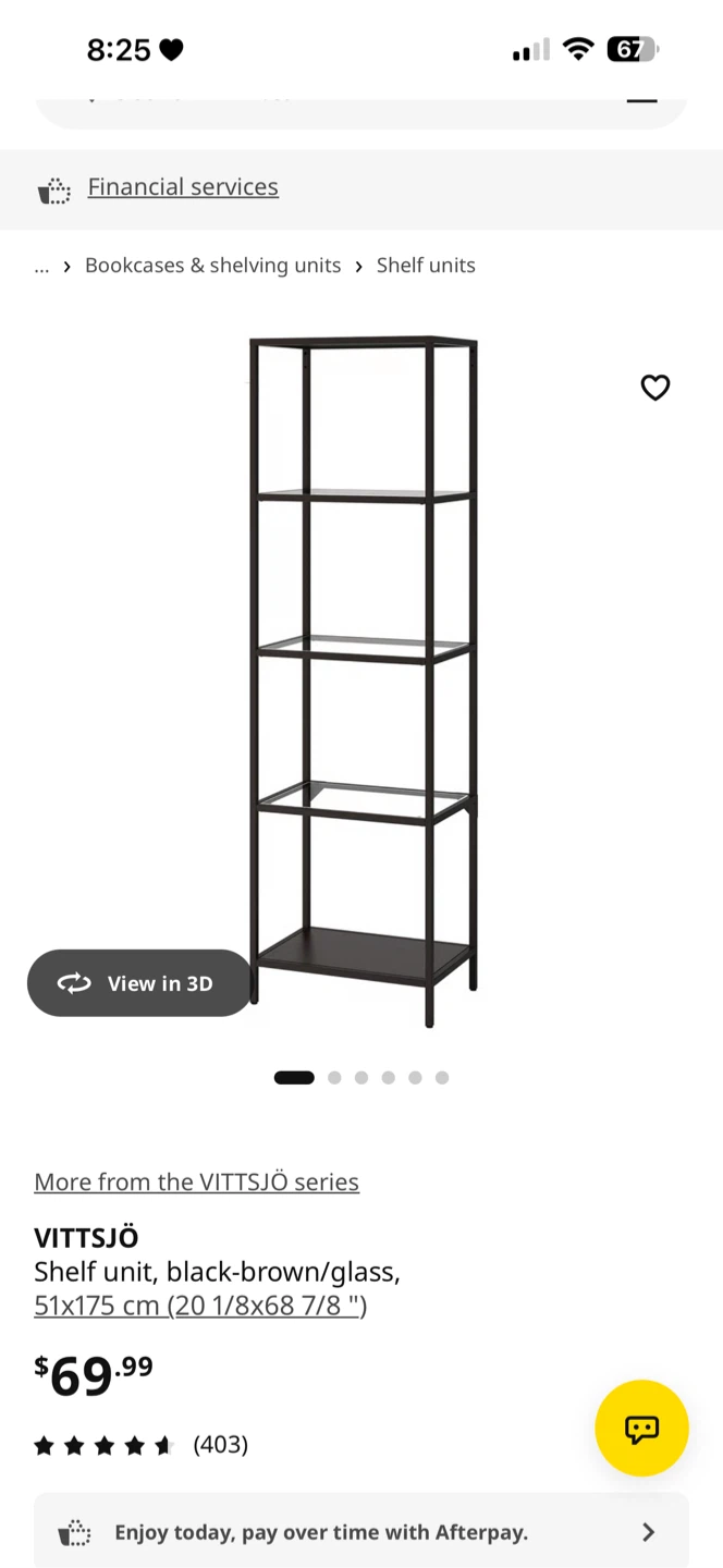 IKEA VITTSJO Shelving Unit