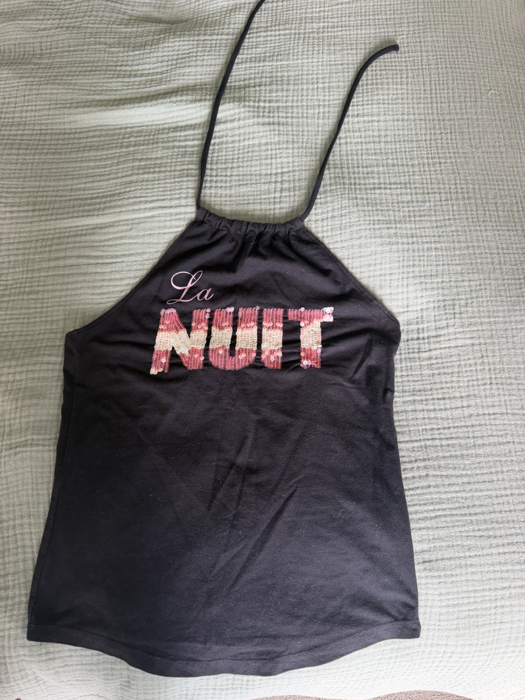 La Nuit Black Halter Top - photo 2