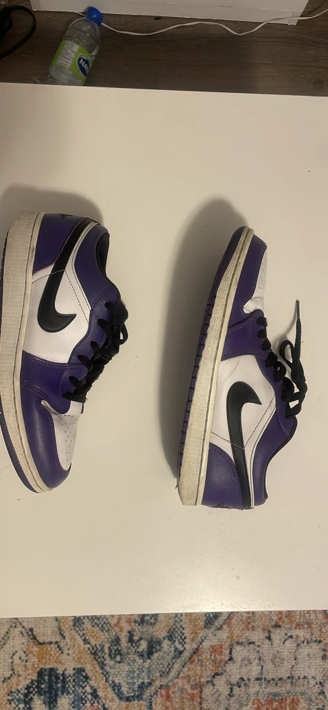 Nike Air Jordan 1 Low Purple and White (7.5)