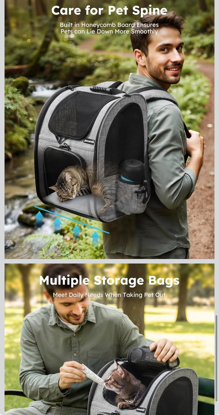 Pecute Pet Travel Backpack - photo 5