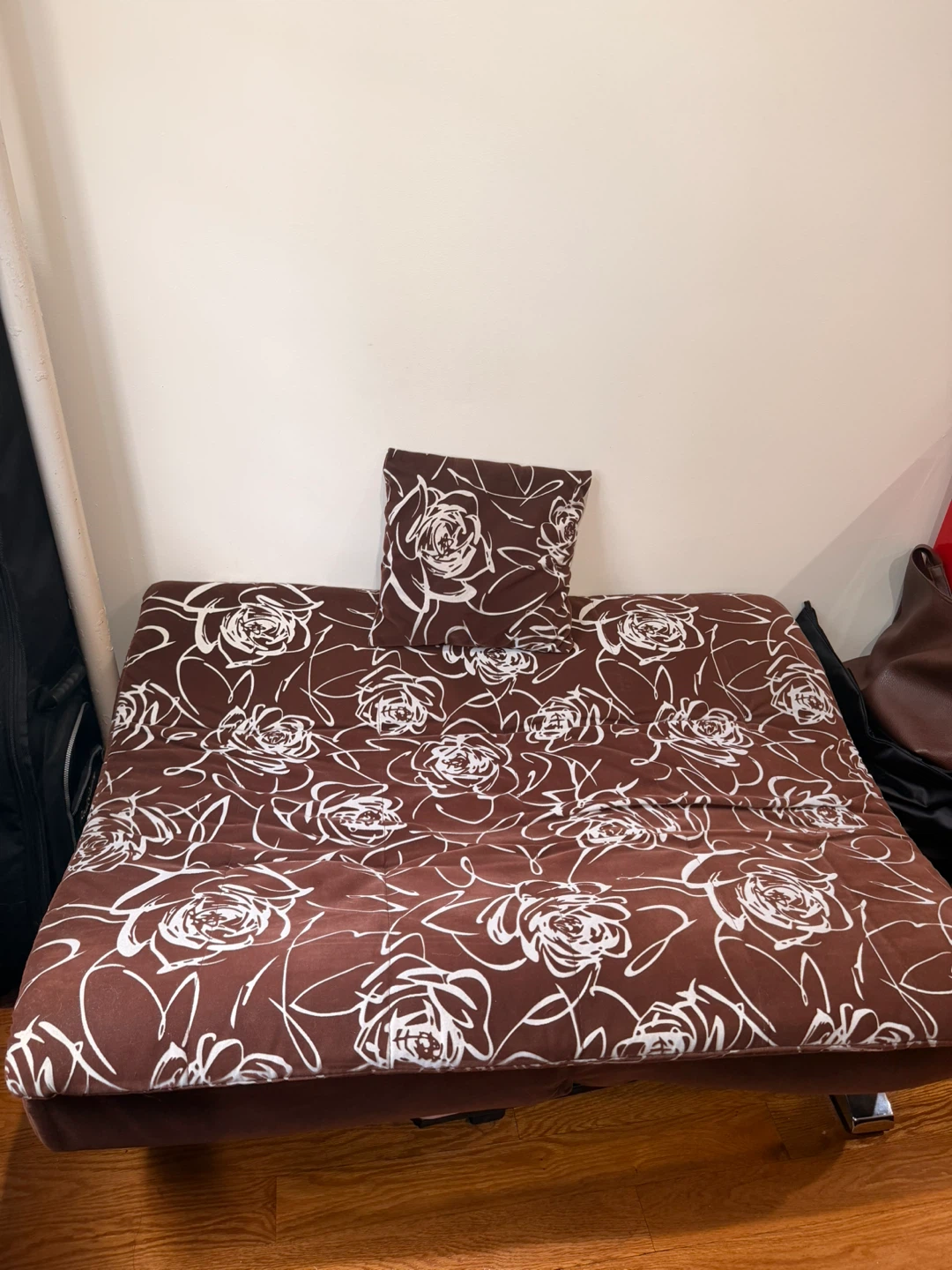 Floral Print Futon Sofa Bed - photo 2