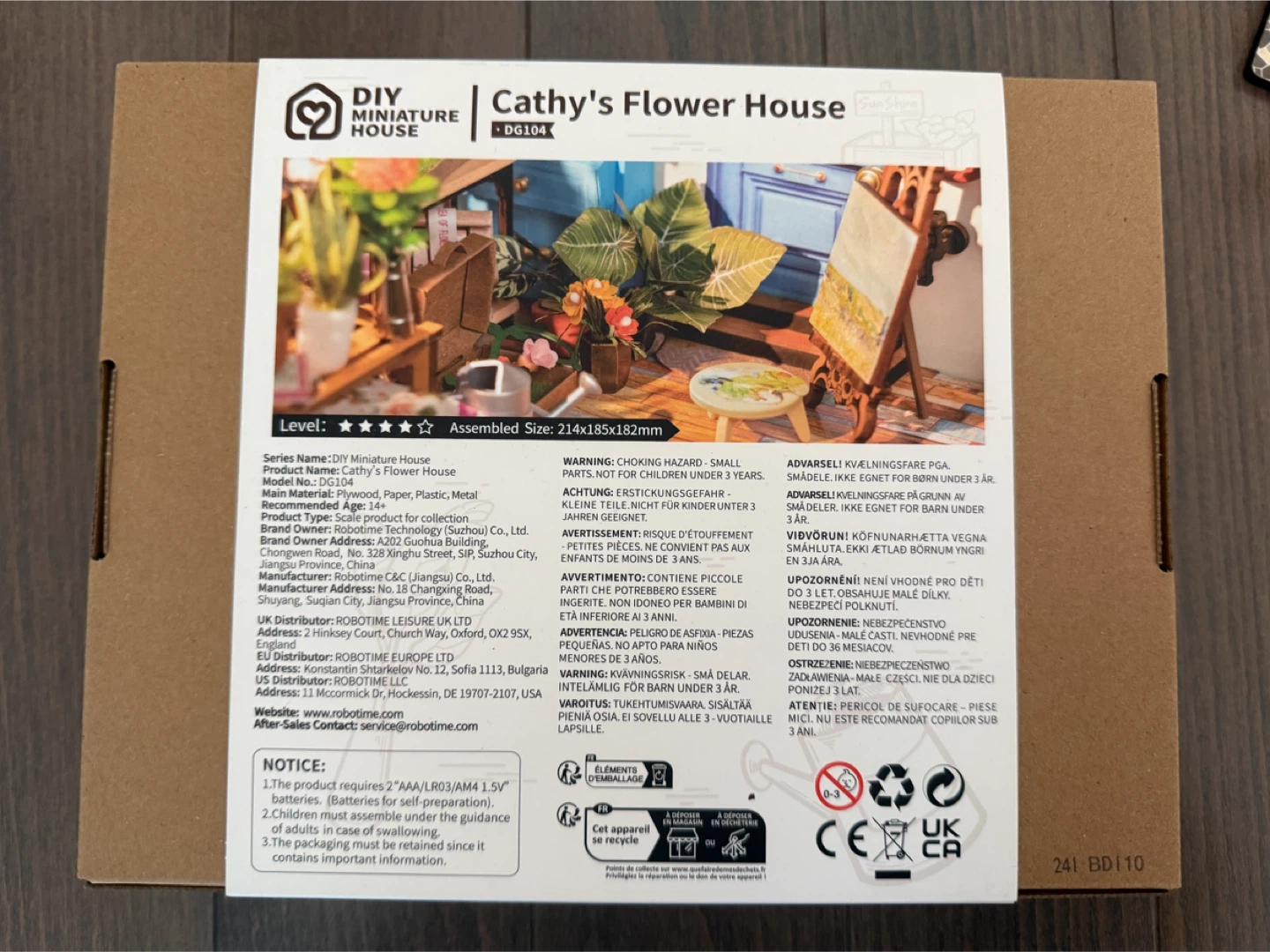 Rolife Cathy's Flower House DIY Miniature Kit - photo 2