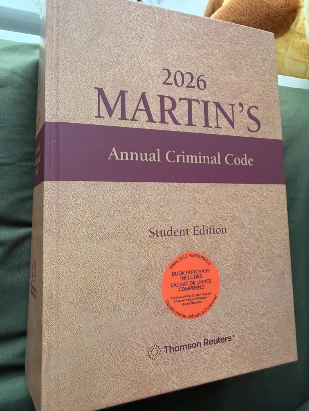 2026 Martin's Annual Criminal Code Student Edition