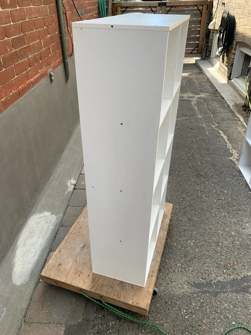 White 8-Cube Storage Shelf - photo 2