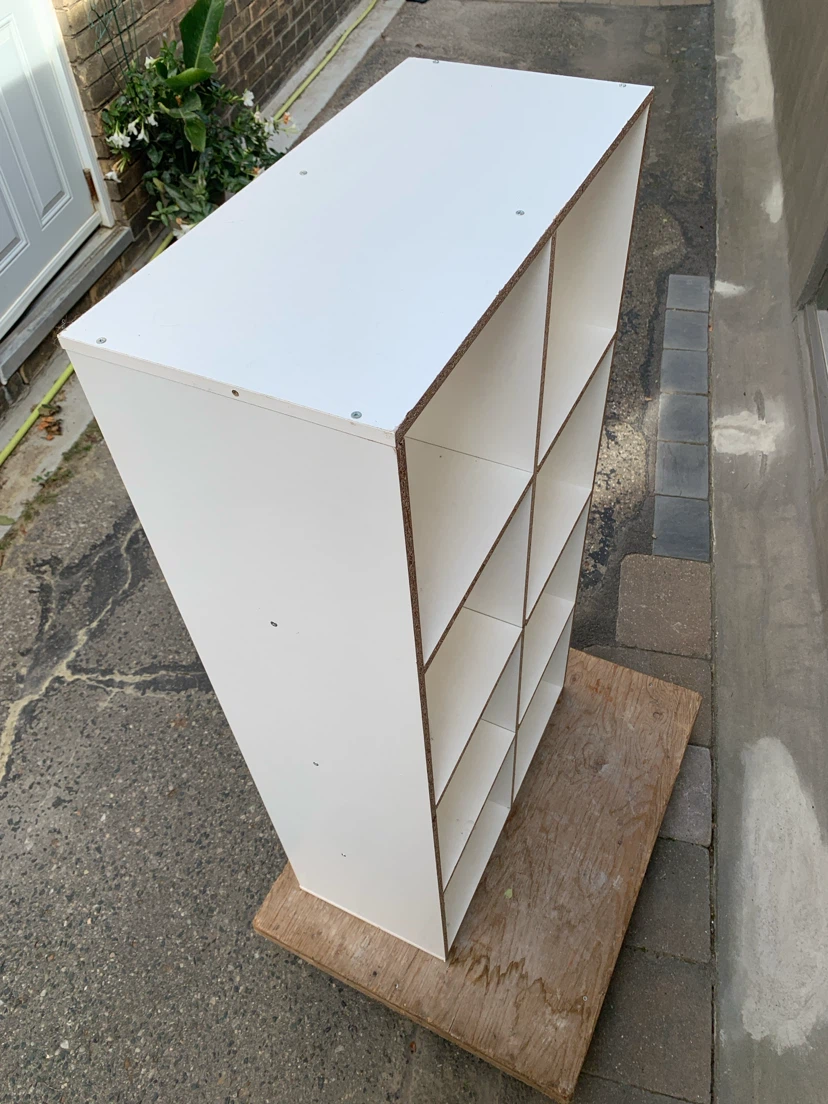 White 8-Cube Storage Shelf - photo 3