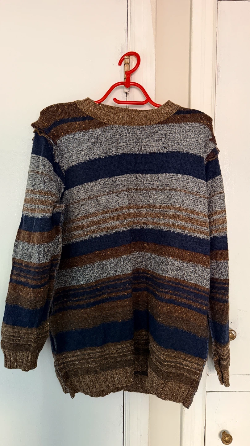 Max Uomo Striped Knit Sweater Size L
