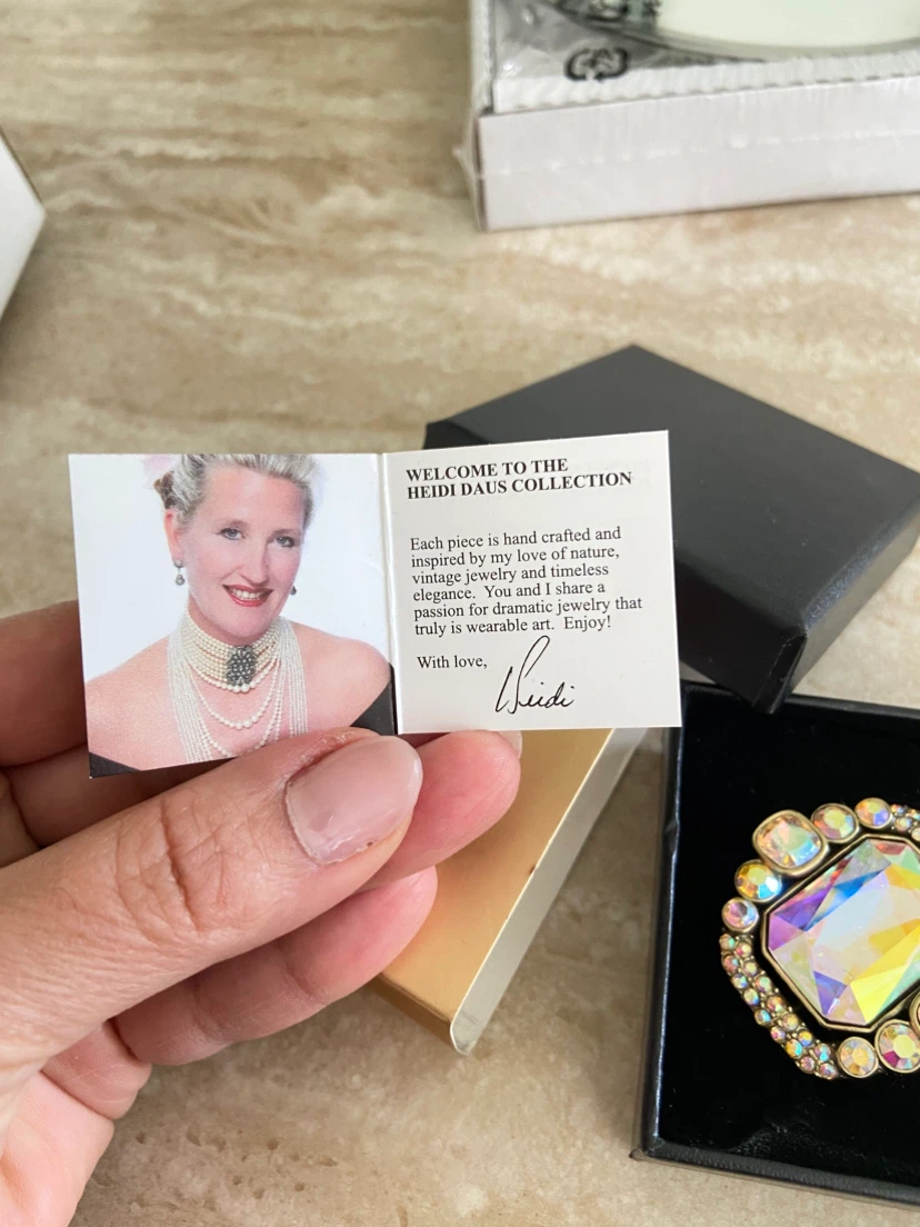 Heidi Daus Aurora Borealis Crystal Brooch - photo 3