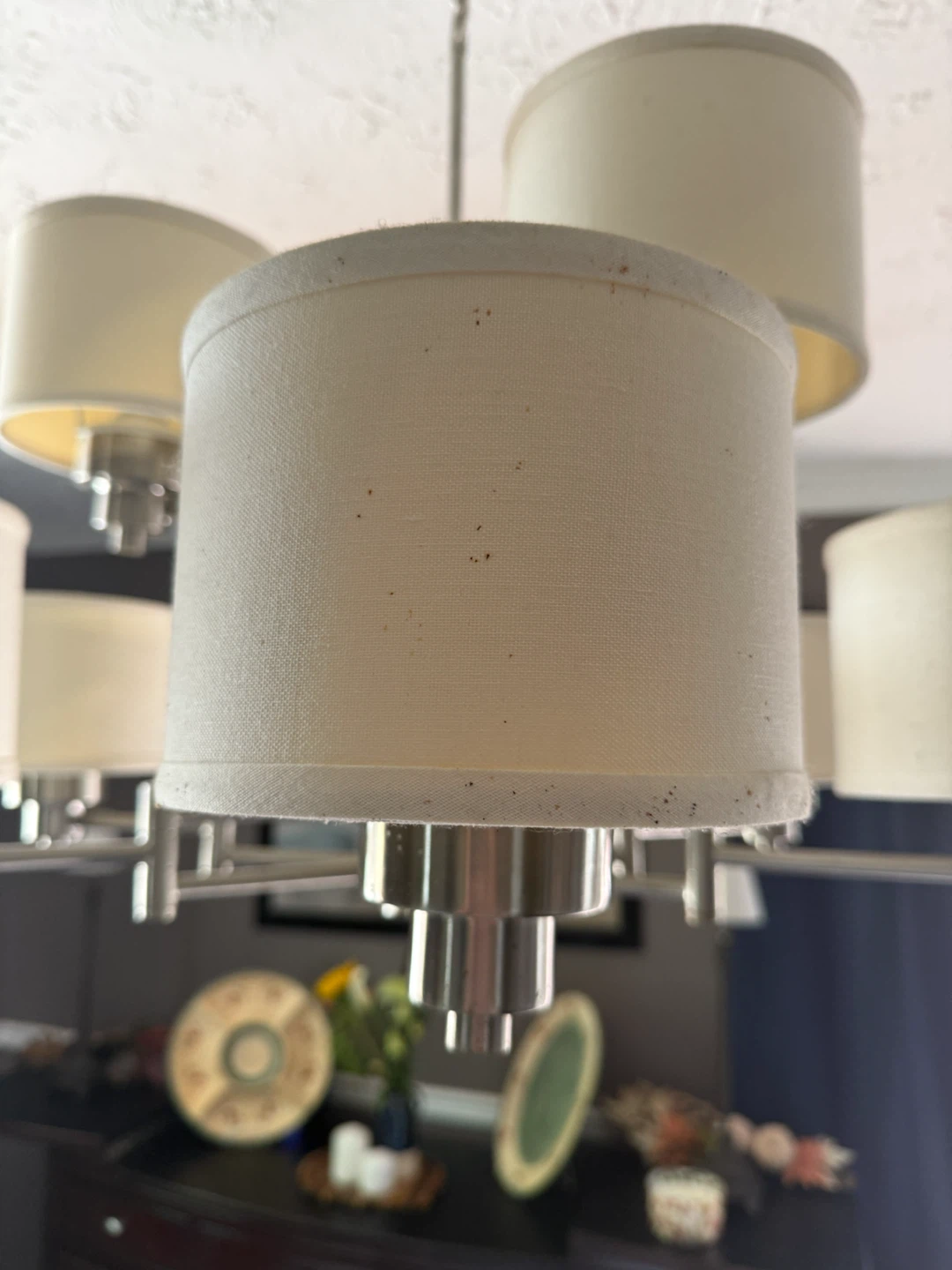 Modern 9-Light Brushed Nickel Chandelier - photo 3