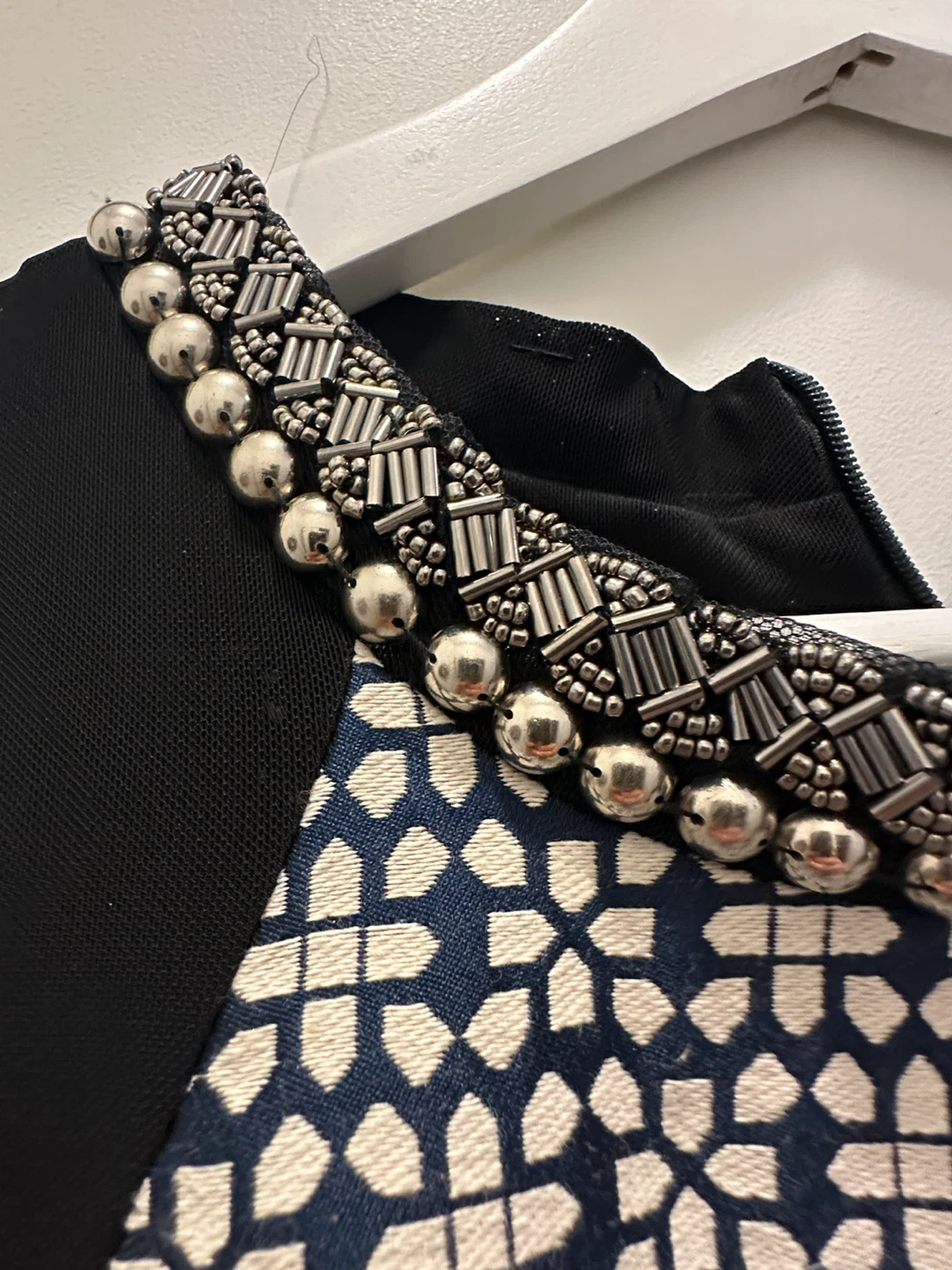 Sleeveless Pearl Neck Dress - photo 2