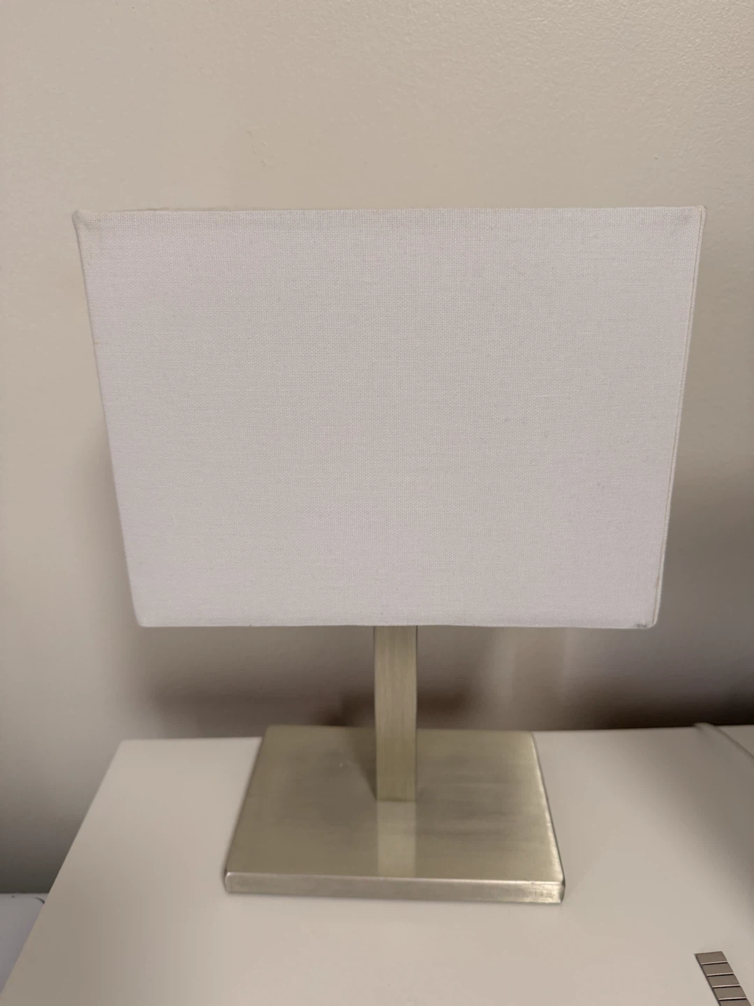 Modern Brushed Metal Table Lamp
