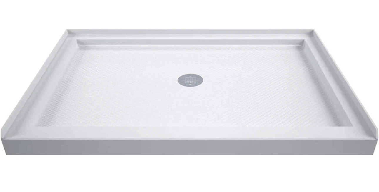48" W X 32" D Acrylic Shower base - White