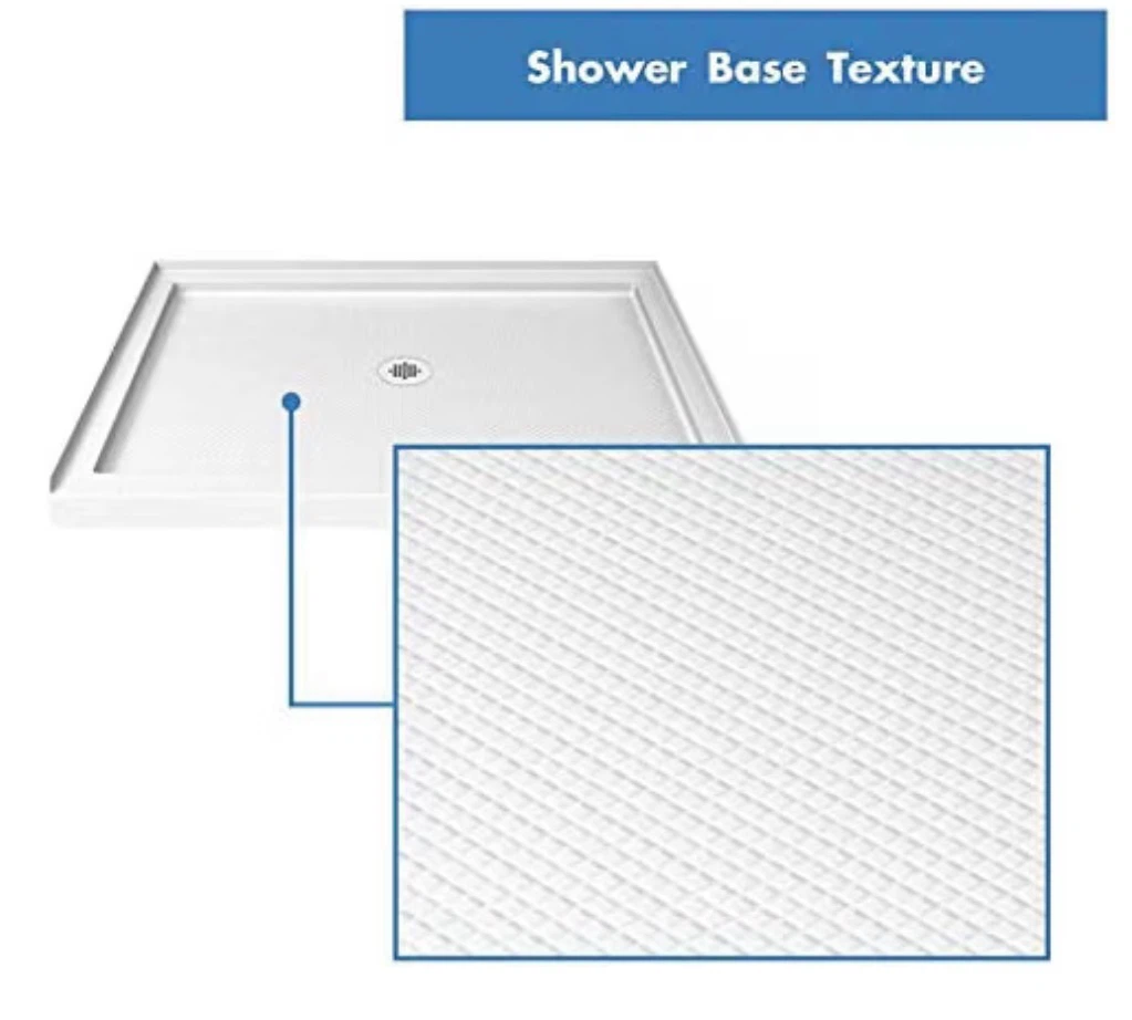 48" W X 32" D Acrylic Shower base - White - photo 3