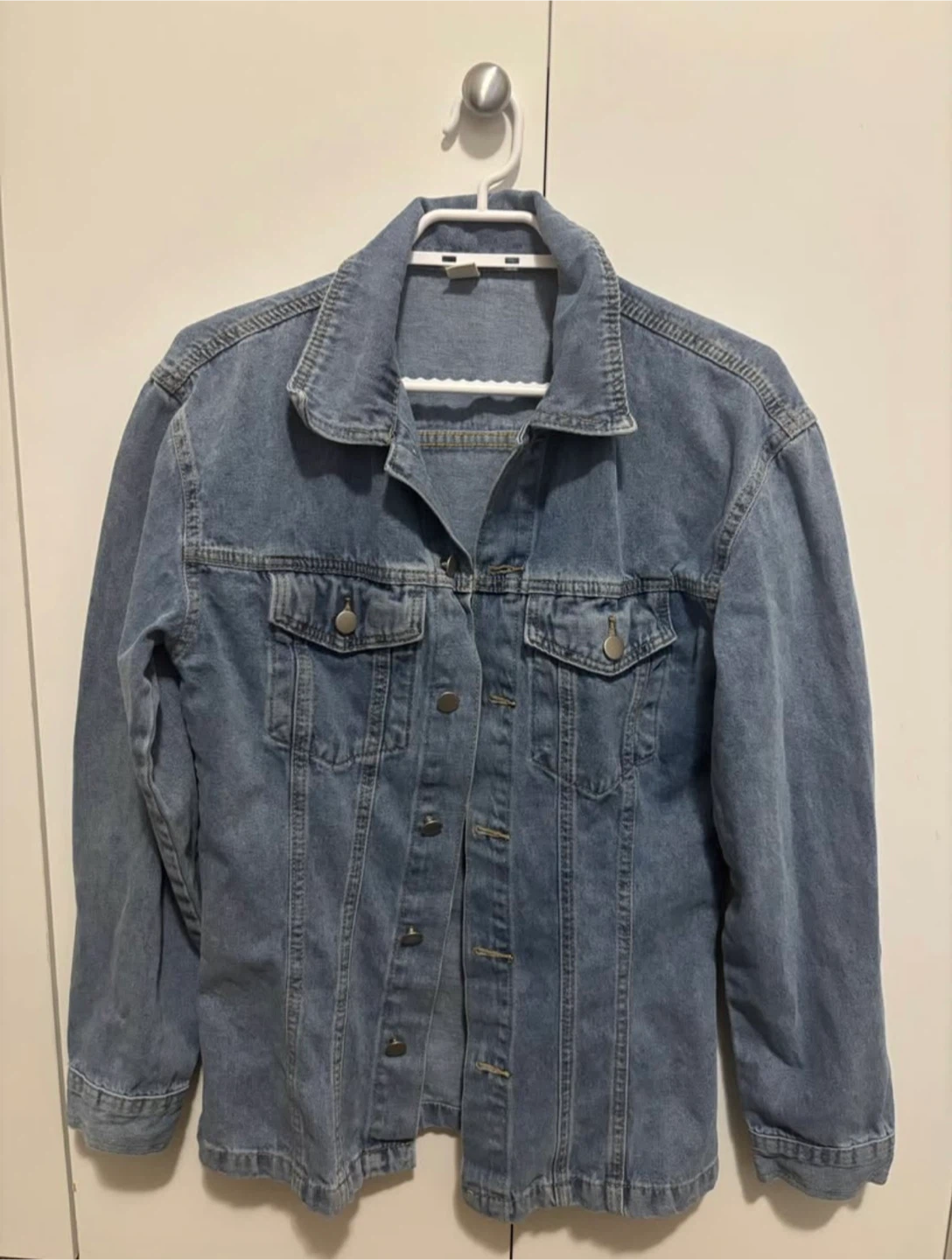 Shein blue denim jacket